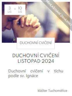 Duchovní cvičení v tichu 3. 11. - 10. 11.  2024  podle sv. Ignáce 